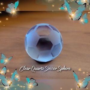 Clear Quartz Soccor Sphere